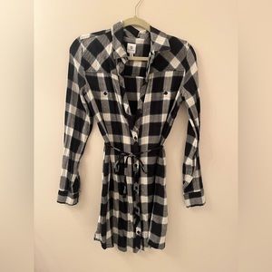 Plaid Button Down Dress